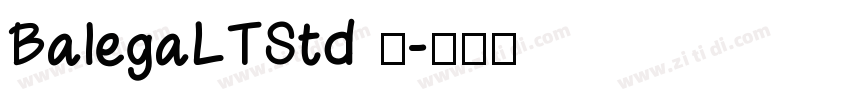 BalegaLTStd 中字体转换